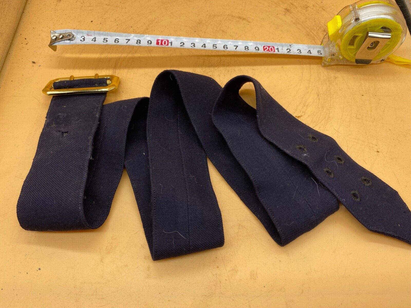 British Army Post 1953 - Dress Uniform Navy Blue Belt and Staybrite Buckle. - The Militaria Shop