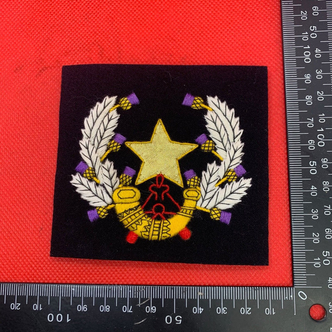 British Army Cameronians Rifles Regiment Embroidered Blazer Badge