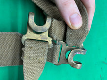 Load image into Gallery viewer, Original WW2 British Army 37 Pattern L Straps -  M.E.Co - 1944 Dated
