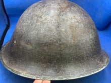 Load image into Gallery viewer, Original WW2 British Army / Canadian Army Mk3 Turtle Combat Helmet
