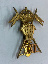 Load image into Gallery viewer, British Army - King&#39;s Crown 21st Lancers Regiment Cap Badge
