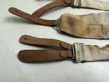 Charger l&#39;image dans la galerie, Original WW2 British Army / RAF Trouser Suspenders - Well Worn Example
