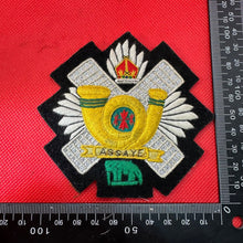 Lade das Bild in den Galerie-Viewer, British Army Highland Light Infantry Kings Crown Embroidered Blazer Badge
