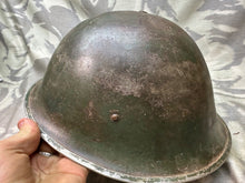 Load image into Gallery viewer, Original WW2 British / Canadian Army Mk3 High Rivet Turtle Helmet &amp; Liner
