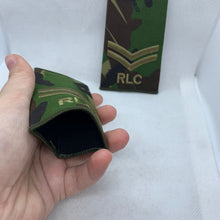 Load image into Gallery viewer, Royal Logistics Corps RLC Rank Slides / Epaulette Pair Genuine British Army -NEW
