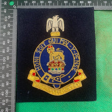 Load image into Gallery viewer, British Army Bullion Embroidered Blazer Badge - 1st Dragoon Blues &amp; Royals
