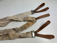 Charger l&#39;image dans la galerie, Original WW2 British Army / RAF Trouser Suspenders - Well Worn Example
