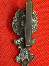 Load image into Gallery viewer, Original British Army Yorkshire Hussars Cap Badge with Rear Slider
