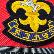 Load image into Gallery viewer, British Army The Kings Regiment Embroidered Blazer Badge

