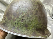 Load image into Gallery viewer, Original WW2 British / Canadian Army Mk3 Turtle Helmet &amp; Liner
