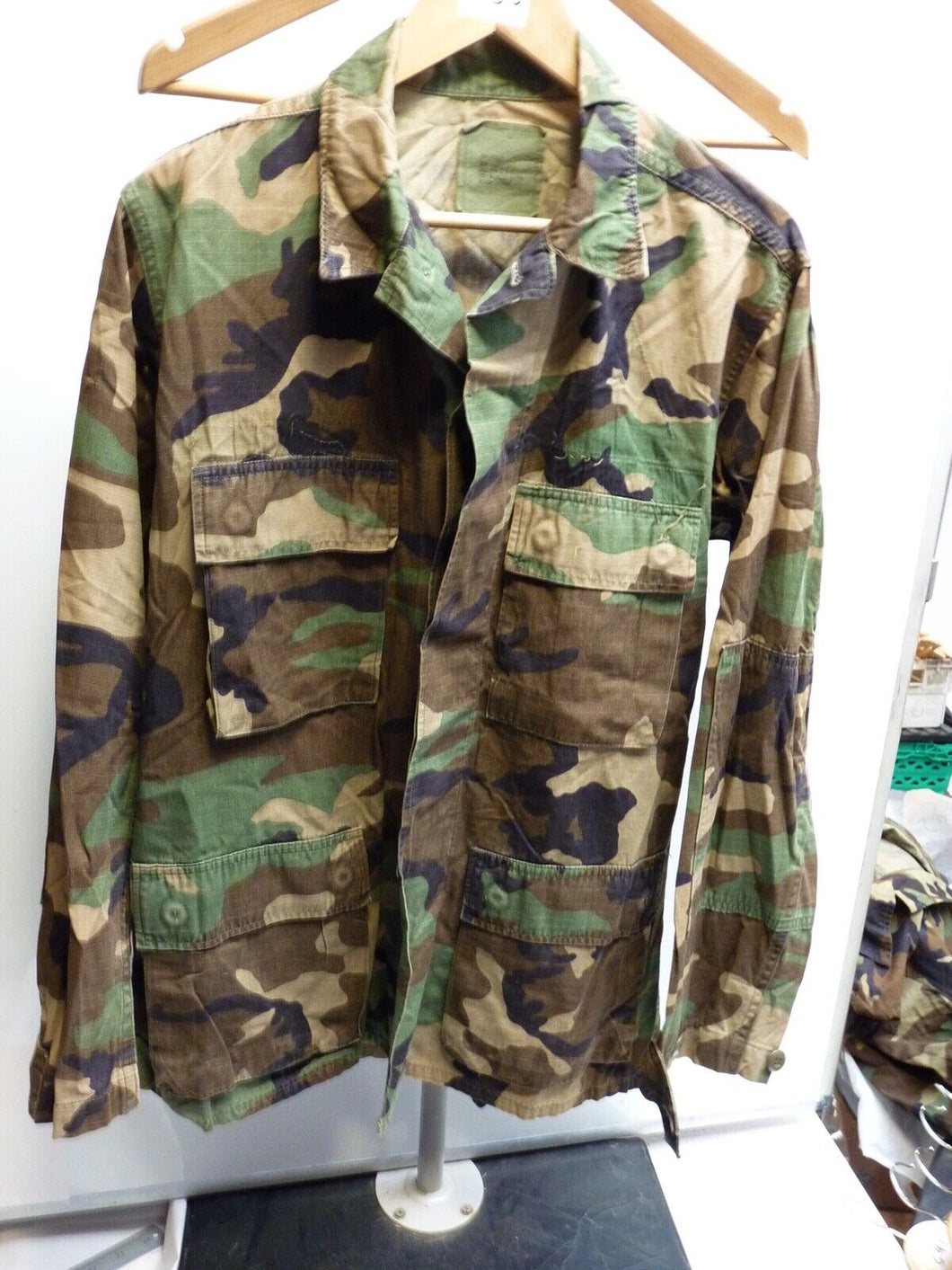 Genuine US Army Camouflaged BDU Battledress Uniform - 33 to 37 Inch Chest