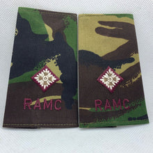 Load image into Gallery viewer, RAMC Army Medical Corps Rank Slides / Epaulette Pair Genuine British Army - NEW
