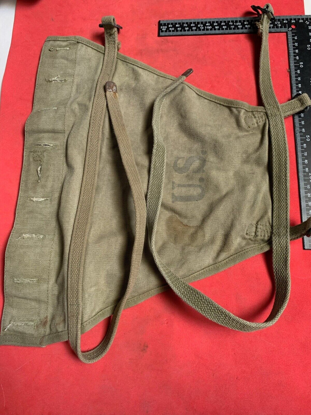 Original WW2 US Army M1928 Haversack Pack Tail - 1944 Dated