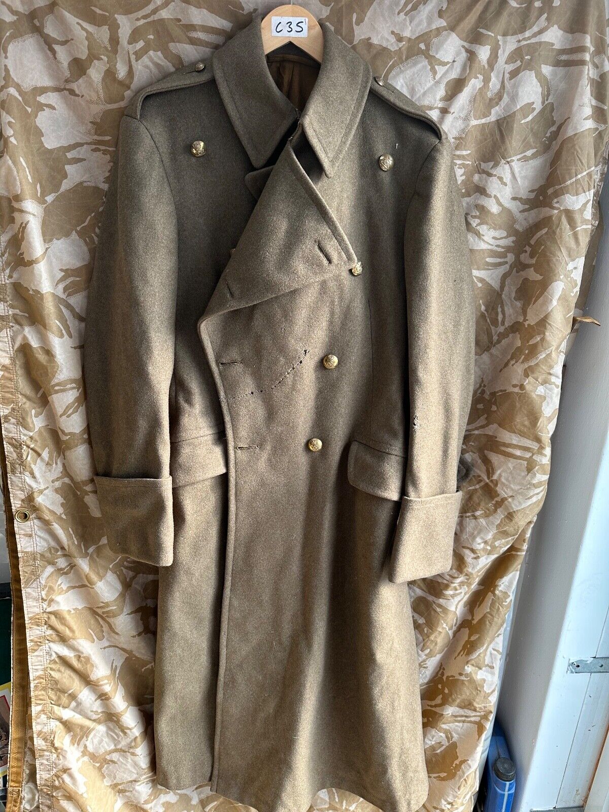 Rare Original WW2 British Army Officers Greatcoat - Royal Artillery ...