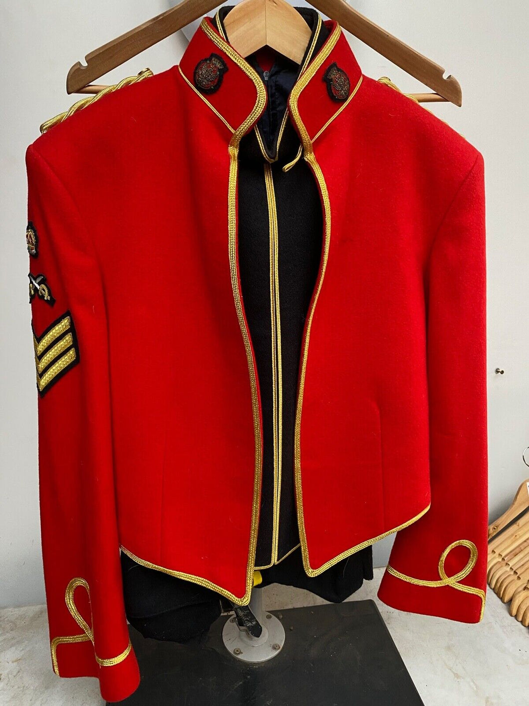 British Army Sgt's Kings Royal Hussars Red tunic waistcoat and trousers STUNNING