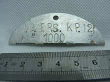 Load image into Gallery viewer, Original WW2 German Army Soldiers Dog Tags - I.G.ERS. KP.12 - B2
