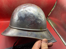 Load image into Gallery viewer, WW1 era French Fire Man&#39;s White Metal Helmet - Restoration Project.
