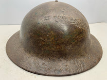 Load image into Gallery viewer, Original Rolled Edge WW1/WW2 British Army Brodie Mk1 Combat Helmet

