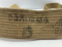 Charger l&#39;image dans la galerie, Original WW2 1943 Dated British Army Equipment Shoulder Strap 37 Pattern Webbing
