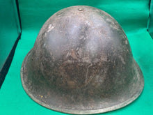 Load image into Gallery viewer, Original WW2 British Army / Canadian Army Mk3 Turtle Combat Helmet
