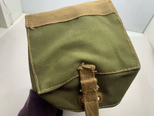 Load image into Gallery viewer, Original WW2 British Army 1943 Dated Assault Gas Mask Bag
