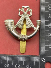 Load image into Gallery viewer, WW1 / WW2 British Army Light Infantry Regiment Cap Badge.
