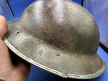 Load image into Gallery viewer, Original WW2 British Army (South African) Mk2 Combat Helmet &amp; Liner Set
