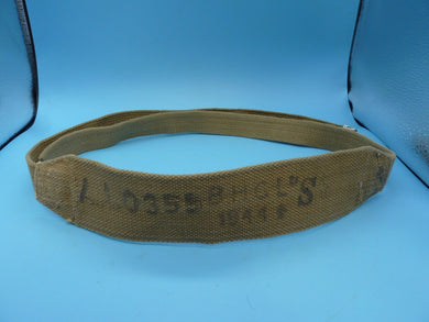 Original WW2 British Army 37 Pattern Shoulder / Cross Strap - Short B.H.G 1944 - The Militaria Shop