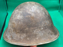 Load image into Gallery viewer, Original WW2 British Army / Canadian Army Mk3 Turtle Combat Helmet
