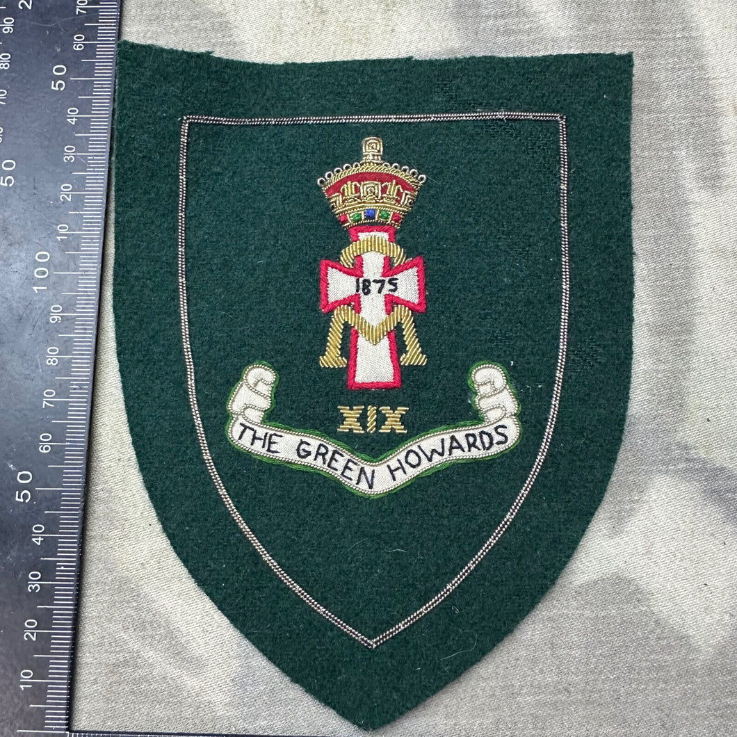 British Army Bullion Embroidered Blazer Badge - The Green Howards
