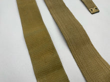 Load image into Gallery viewer, Original WW2 British Army 37 Pattern L Straps Pair - Wartime Dated
