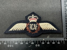 Load image into Gallery viewer, Royal Canadian Air Force RCAF Padded Pilots Wings Queen&#39;s Crown - UK Made
