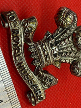 Load image into Gallery viewer, Original WW1 British Army 10th Royal Hussars Regiment Cap / Belt Badge
