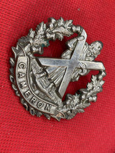 Load image into Gallery viewer, Original WW1 / WW2 British Army Cameron Highlanders Cap Badge
