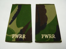 Load image into Gallery viewer, PWRR Price of Wales Rank Slides / Epaulette Pair Genuine British Army - NEW
