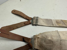 Load image into Gallery viewer, Original WW2 British Army / RAF Trouser Suspenders - Well Worn Example
