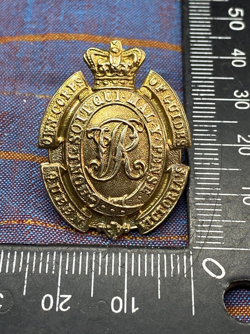Original British Army Victorian - Queen Victoria's Own Corps of Guides Cap Badge
