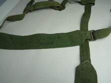 Load image into Gallery viewer, Original WW2 British Army 44 Pattern Shoulder Cross Straps Set - 1945 Dated
