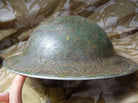 Original WW2 British Style South African Mk2 Army Combat Helmet - The Militaria Shop