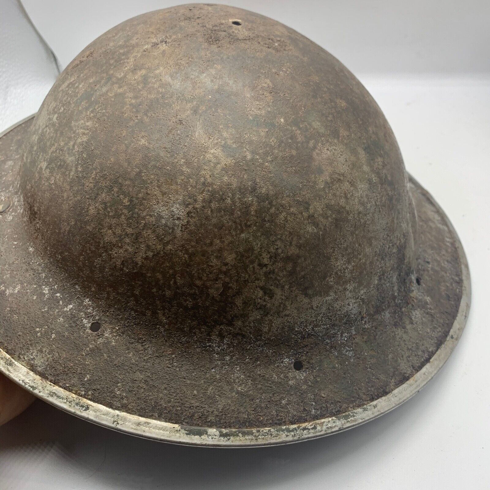 Original WW2 South African Army Mk2 Brodie Helmet - British Style Combat Helmet - The Militaria Shop