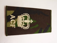 Load image into Gallery viewer, DPM Rank Slides / Epaulette Single Genuine British Army - ACF Warrant Officer
