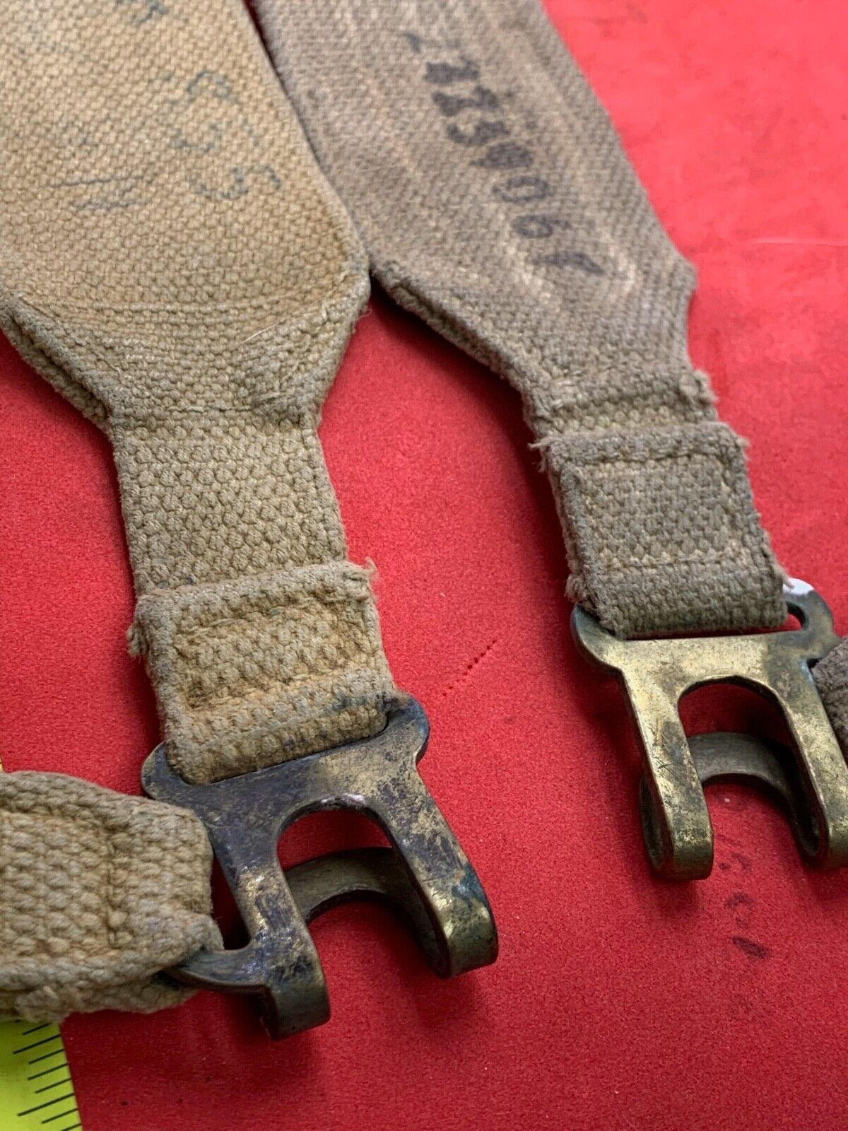 Original WW2 Pattern British Army L Straps Pair 37 Pattern bing