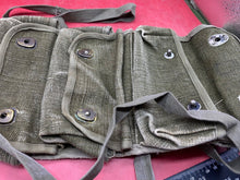 Charger l&#39;image dans la galerie, Original French Army Green 3 Pocket Grenade Carrier Webbing Pouch - The Militaria Shop
