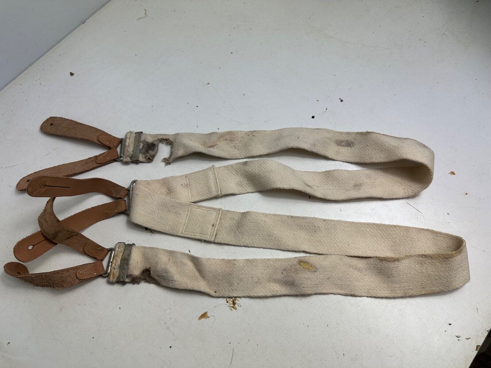 Original WW2 British Army / RAF Trouser Suspenders - Well Worn Example ...