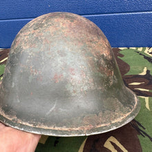 Load image into Gallery viewer, WW2 Canadian Army Mk3 Turtle Helmet - Original Helmet Shell - High Rivet
