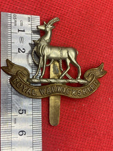 Load image into Gallery viewer, Original British Army Royal Warwickshire Regiment Cap Badge
