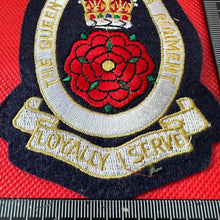 Load image into Gallery viewer, British Army The Queen&#39;s Lancashire Regiment Embroidered Blazer Badge
