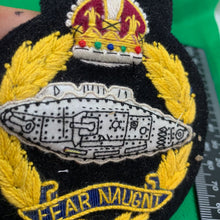 Load image into Gallery viewer, British Army Royal Tank Regiment Embroidered Blazer Badge
