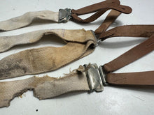 Charger l&#39;image dans la galerie, Original WW2 British Army / RAF Trouser Suspenders - Well Worn Example
