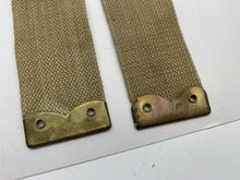 Load image into Gallery viewer, Original WW2 British Army 37 Pattern L Straps Pair - Wartime Dated
